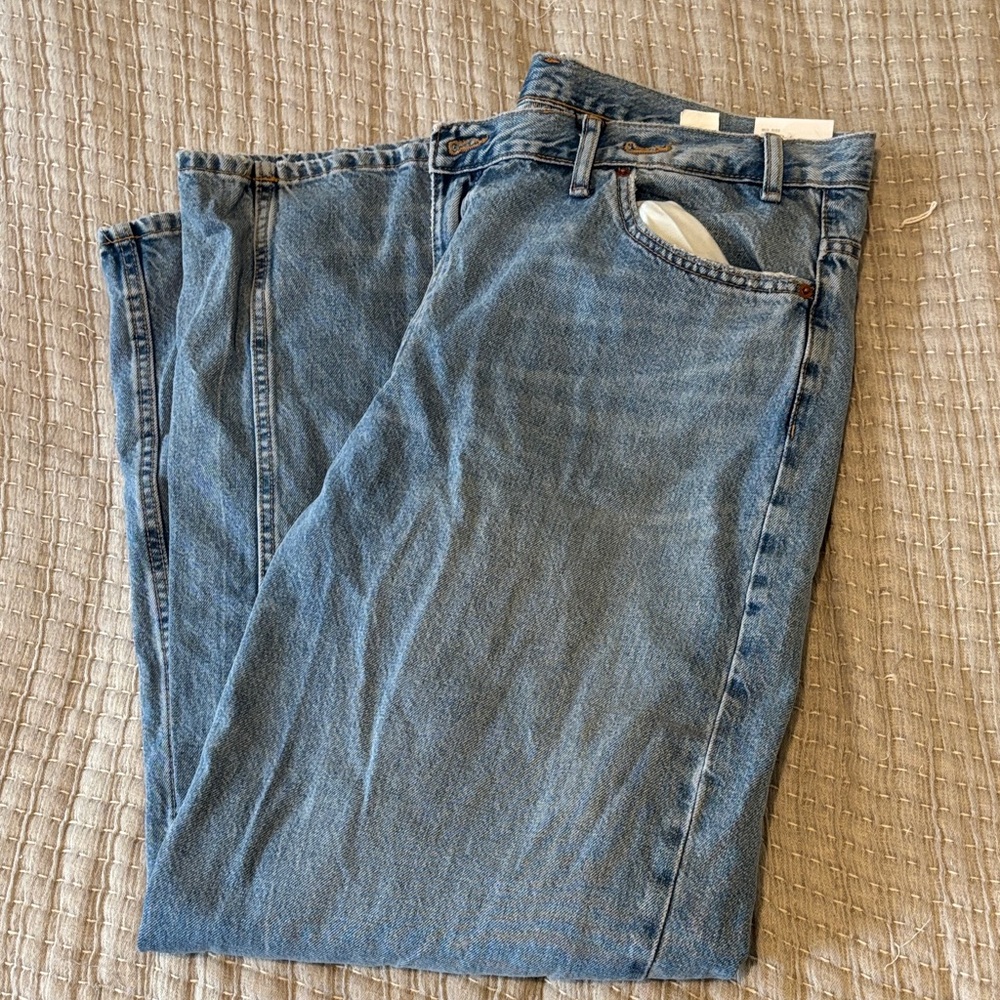 Zara Women's Blue Flare Jeans